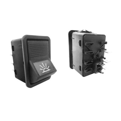 13027 - TECLA LUCES CABINA 12/24V M.BENZ D/88 - 5  TERMINALES