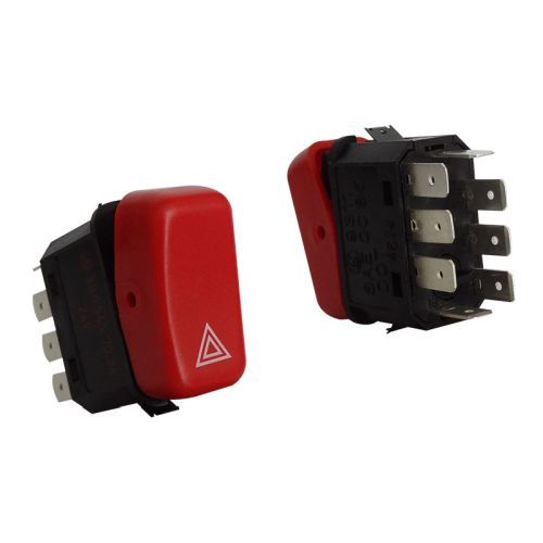 13033 - TECLA BALIZA M.BENZ 12V - ROJA 8 PINES