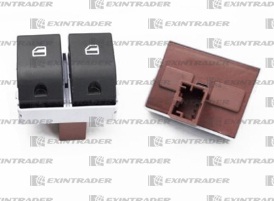 13360 - TECLA LEV. CRISTAL DOBLE VW GOL TREND - FOX - 4T MARRON