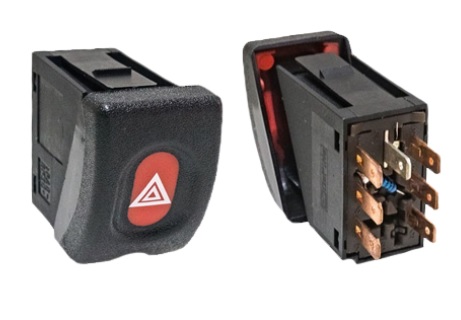 13392 - TECLA BALIZA CHEVROLET CORSA NEGRA