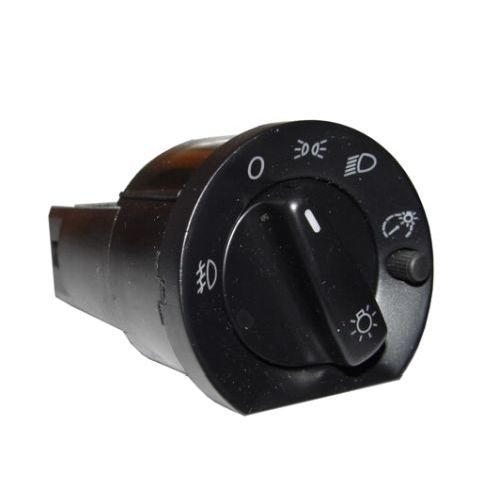 13664 - LLAVE LUCES VW GOL - SAVEIRO C/REOSTATOR  Y ROMPENIEBLA.- LED VERDE