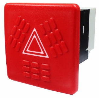 14801 - TECLA BALIZA IVECO EUROCARGO - ROJA - 5 PINES