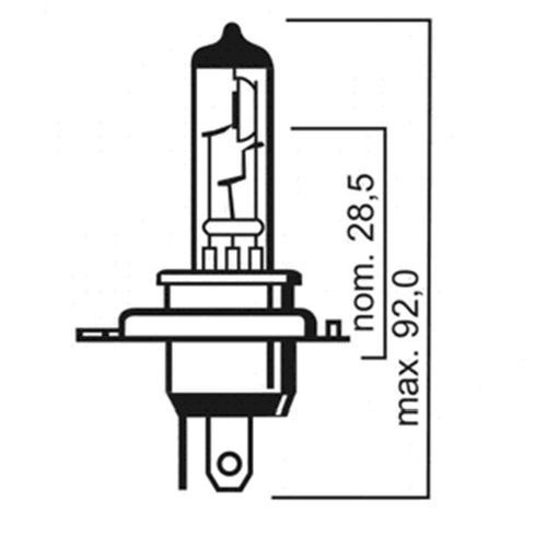 26001 - H4 LAMP.12V 60/55W P43T