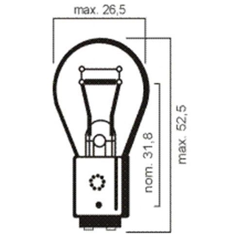 26093 - 1034 LAMP.24V 21/5W P/D