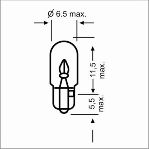 26191 - T7 LAMP.S/C 12V 3W FIE