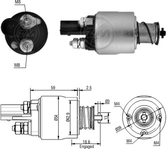 ZM1-498 - SOLEN. VALEO VW GOLF 1.4