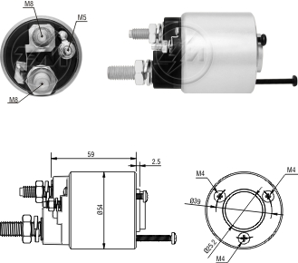 ZM1-591 - SOLEN.VALEO 12V J.DEERE TRACTORES 5210 - 5310 - 5410 2.9
