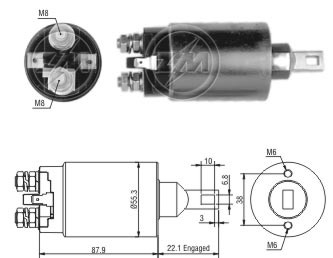 ZM1-891 - SOLEN.MANDO 12V KIA BESTA