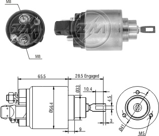ZM1-972 - SOLEN.BOSCH VW FOX - GOL - CON FICHA