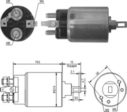 ZM1-981 - SOLEN.HITACHI 12V NISSAN TERRANO