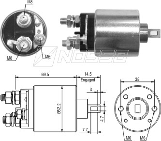 ZM2-484 - SOLEN. INDIEL 12V M74R CHEVROLET CORSA - ASTRA - FORD
