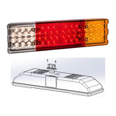 1350ED - FARO LED TRASERO M.BENZ 12/24V - DERECHO