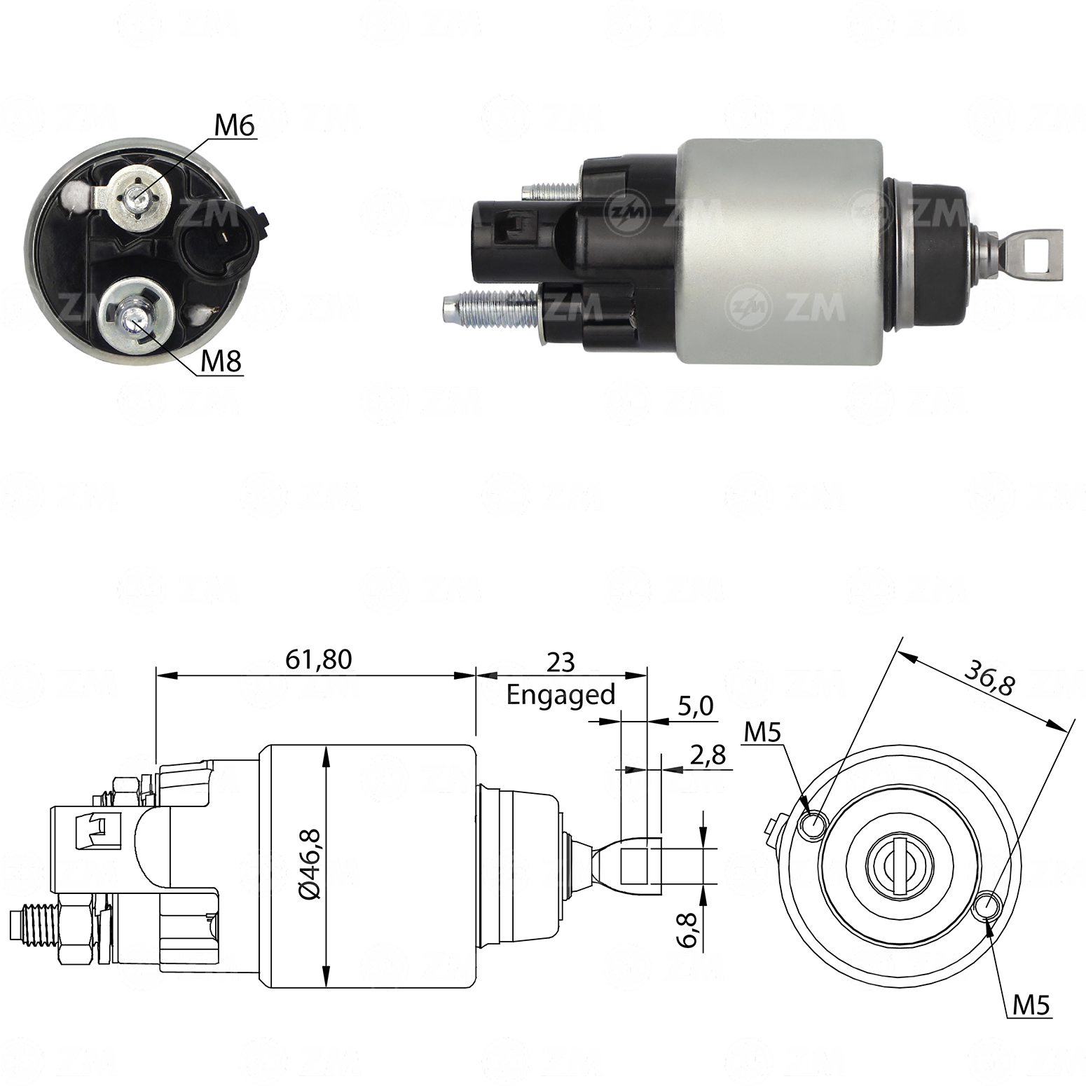 ZM3-281 - SOLEN. BOSCH FIAT CRONOS - ARGO - MOBI