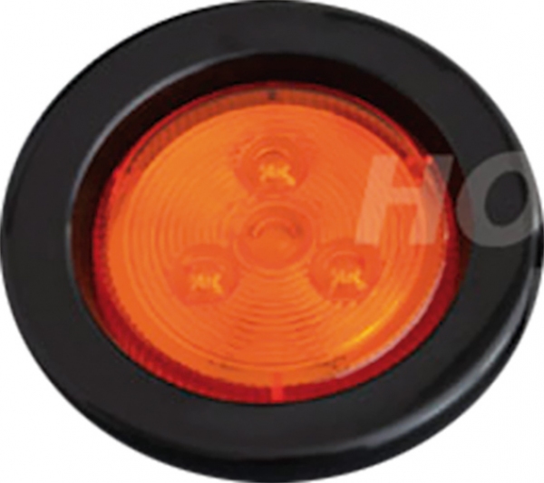 102009A - FARO 9 LED 12V AMBAR CHICO - 51MM - UNIPOLAR