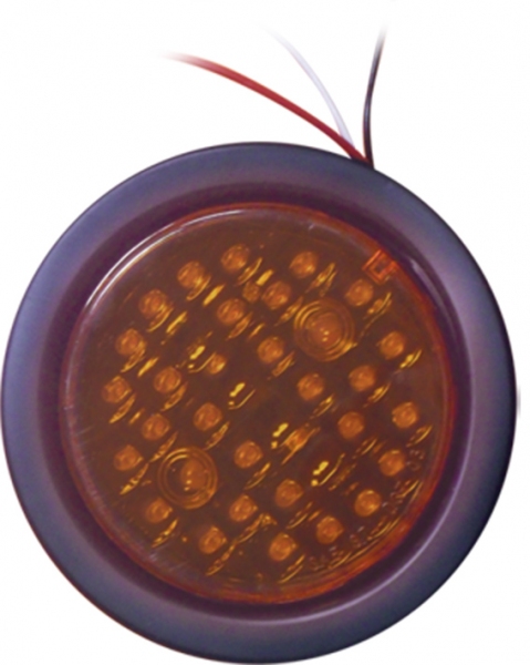 104232A - FARO 40 LED 12/24V AMBAR - 109MM - UNIPOLAR