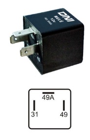 DNI1109 - DESTELLADOR 12V 3T FORD FIESTA - VW GOL DNI1109 - DESTELLADOR 12V 3T FORD FIESTA - VW GOL