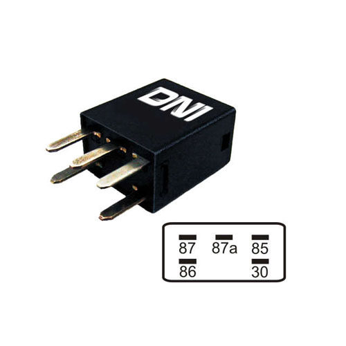 DNI8112 - RELAY AUXILIAR INVERSOR 12V 5T 20/30A - CHEVROLET S10 - PIN AGUJA