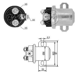 ZM6-408 - SOLEN. D.REMY 24V AUXILIAR M.BENZ 37MT - 41MT ZM6-408 - SOLEN. D.REMY 24V AUXILIAR M.BENZ 37MT - 41MT