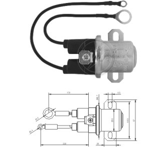 ZM7-408 - SOLEN. D.REMY AUXILIAR 24V 37MT -  41MT - M.BENZ